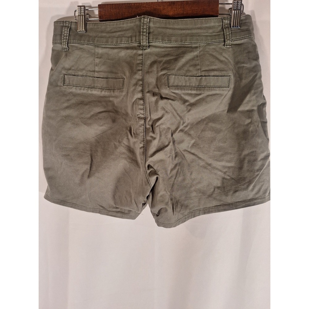 Gap For Good Womens Olive Green Utility Shorts Size 4 Mid Rise 9 In Cotton Twill